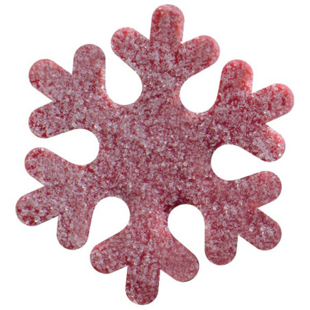 Snowflakes Raspberry Crystallised
